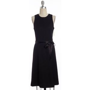 Theory Black Wool ‘Franny B’ Fit & Flare Dress